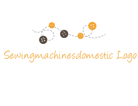 buttons and sewing logo