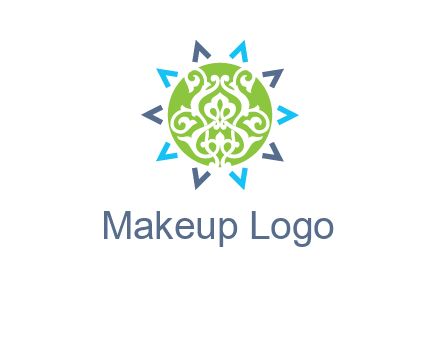 ornament in sun logo