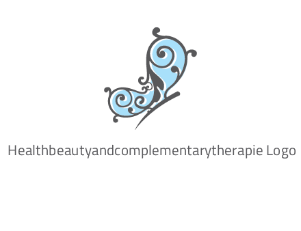 ornamental butterfly logo