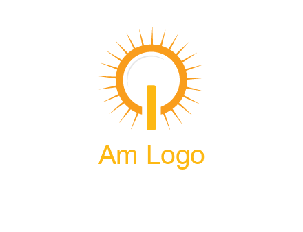 sun and bulb graphic