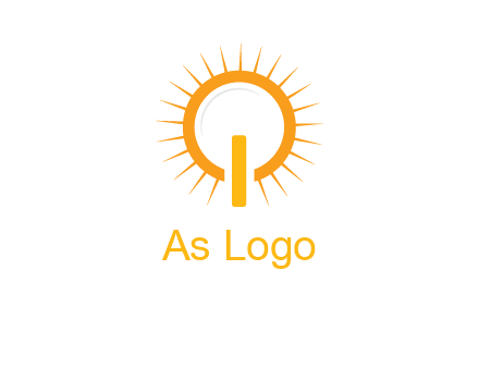 sun and bulb graphic
