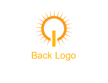 sun and bulb graphic