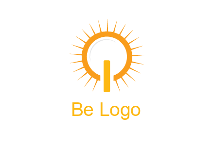 sun and bulb graphic