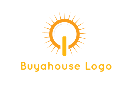 sun and bulb graphic