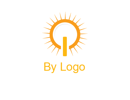 sun and bulb graphic