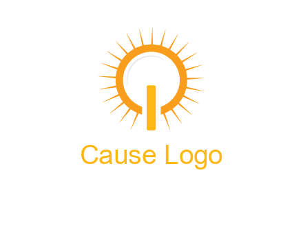 sun and bulb graphic