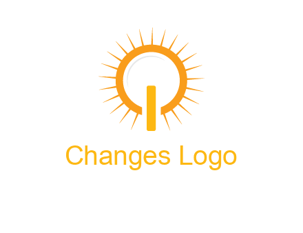 sun and bulb graphic