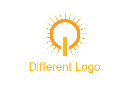 sun and bulb graphic