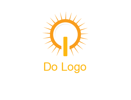sun and bulb graphic