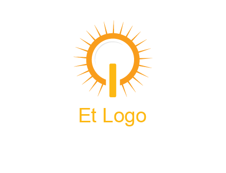 sun and bulb graphic