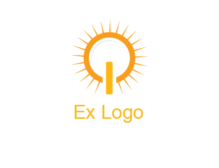 sun and bulb graphic