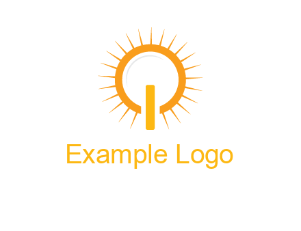 sun and bulb graphic