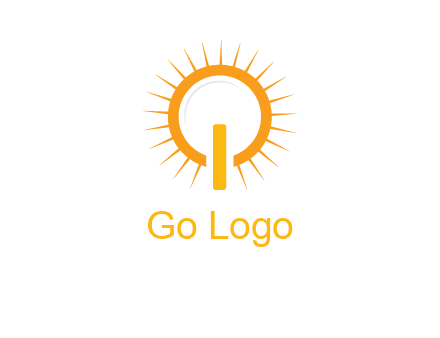 sun and bulb graphic