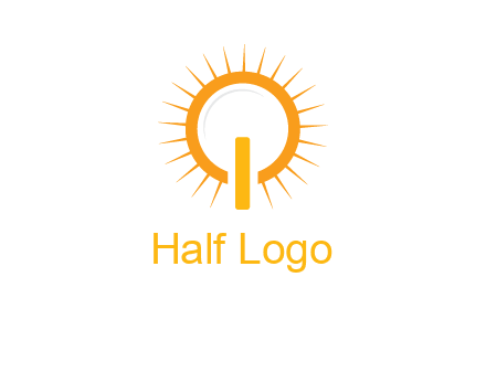 sun and bulb graphic
