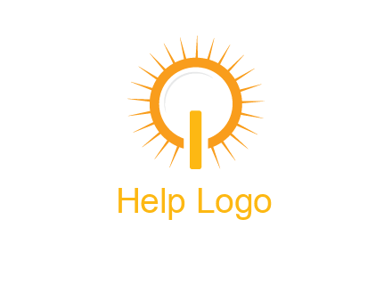 sun and bulb graphic