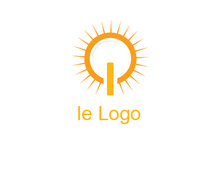 sun and bulb graphic