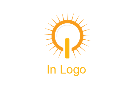 sun and bulb graphic
