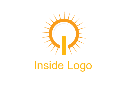 sun and bulb graphic