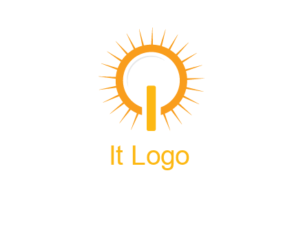 sun and bulb graphic