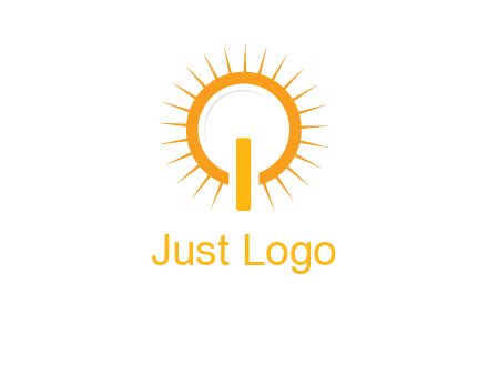 sun and bulb graphic