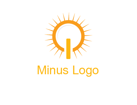 sun and bulb graphic