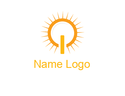 sun and bulb graphic