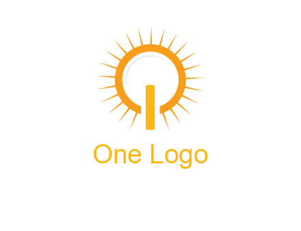 sun and bulb graphic