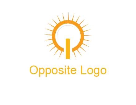 sun and bulb graphic