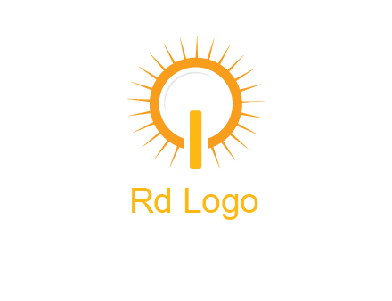 sun and bulb graphic