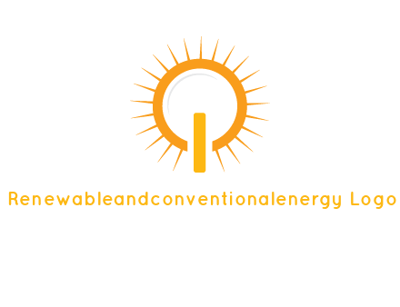 sun and bulb graphic