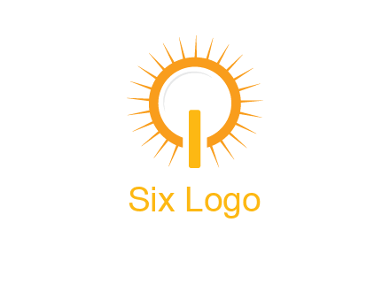 sun and bulb graphic