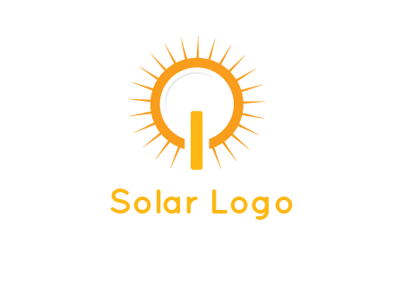 sun and bulb graphic