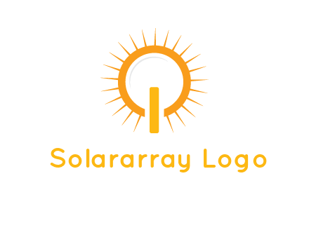 sun and bulb graphic