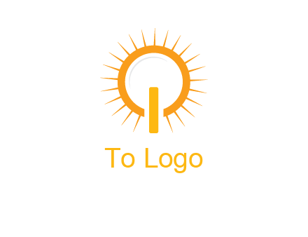 sun and bulb graphic