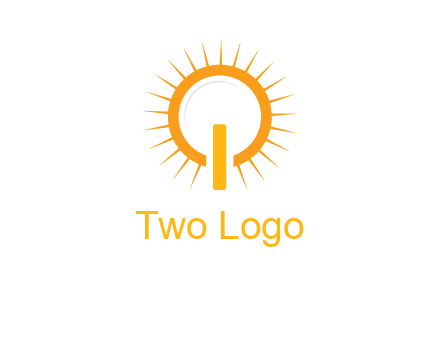 sun and bulb graphic