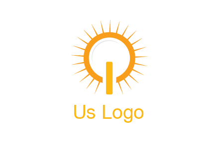 sun and bulb graphic