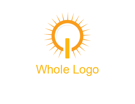 sun and bulb graphic