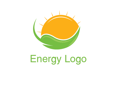 sun on leaf logo