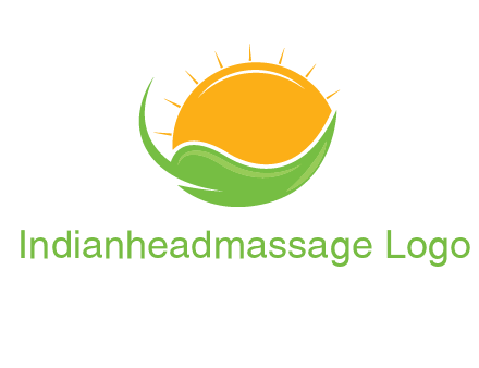 sun on leaf logo
