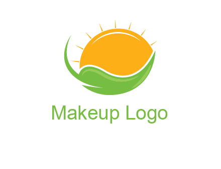 sun on leaf logo