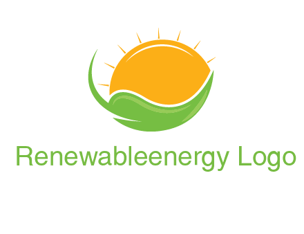 sun on leaf logo