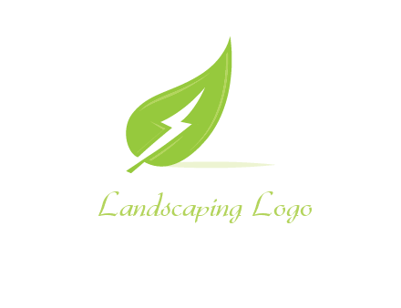bolt on leaf logo