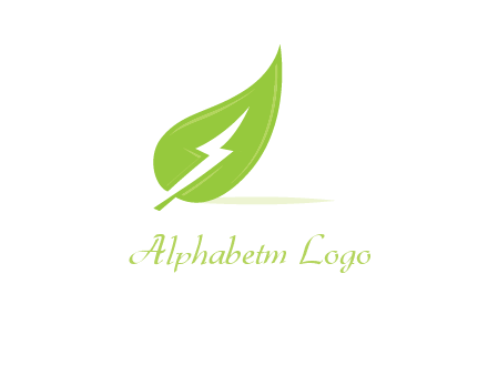 bolt on leaf logo