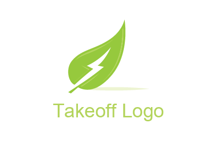 bolt on leaf logo