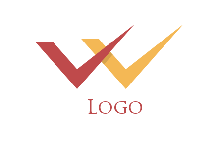 letter w tick logo