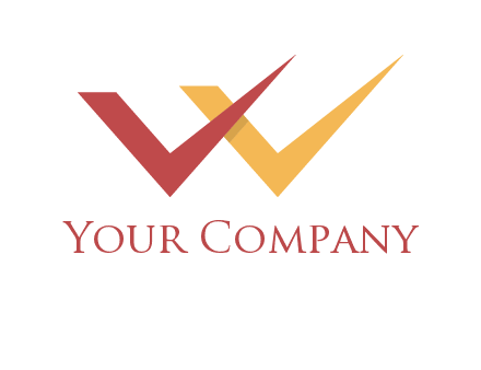 letter w tick logo