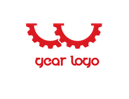 letter w gears logo