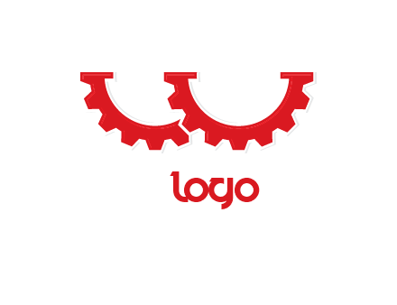 letter w gears logo