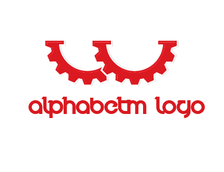 letter w gears logo