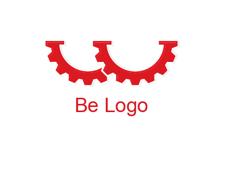 letter w gears logo